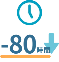 80時間削減に成功